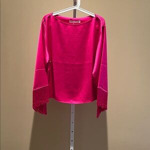 Trina Turk Pink Fringe Tunic UNICORN